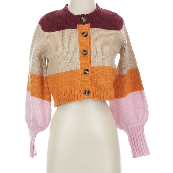 For Love & Lemons Hailey Striped Cardigan size XS - Picture 3 of 10